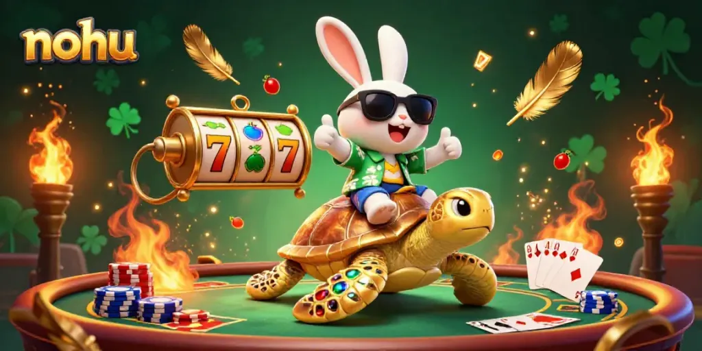 Experience the thrill of nohu gaming with playful characters and rich casino elements in a vibrant atmosphere.