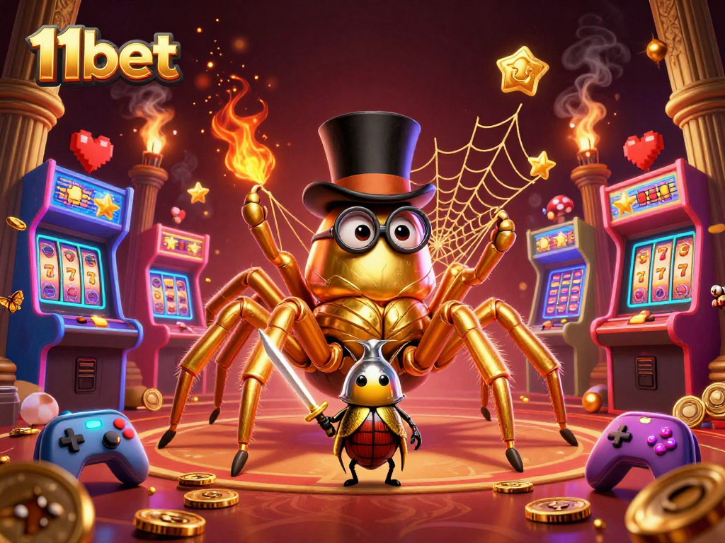 Experience the exciting world of 11bet with a vibrant and dynamic casino scene featuring captivating characters.
