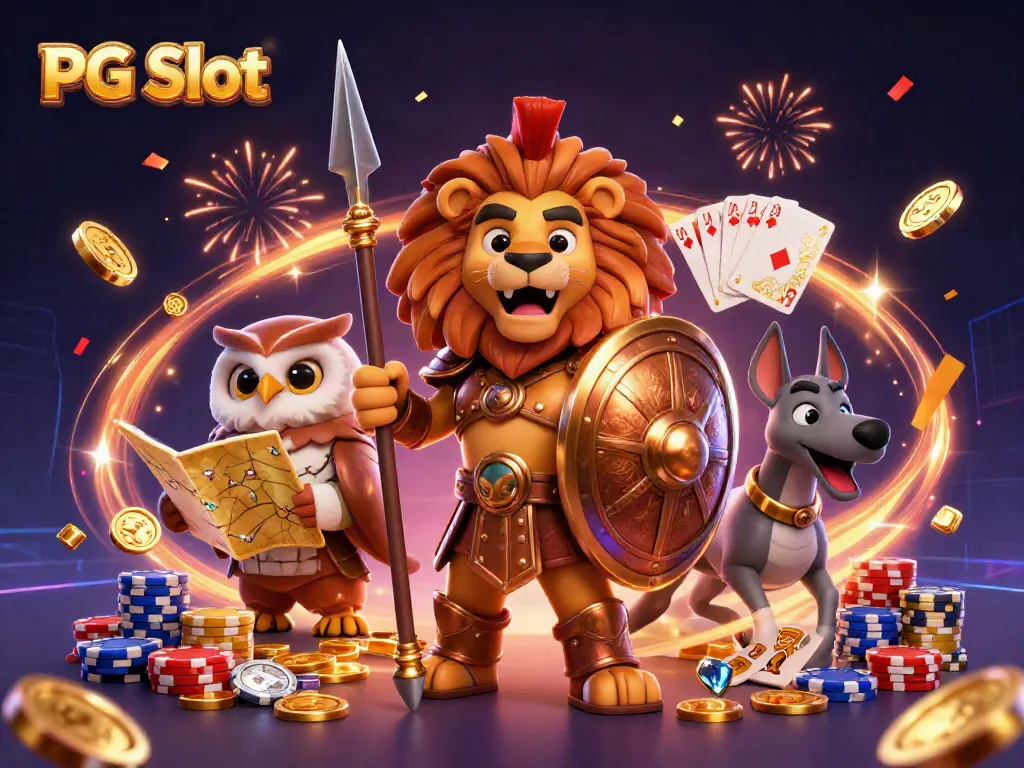 Engage with PG Slot and experience thrilling 3D illustrations of casino characters and dynamic slot elements.
