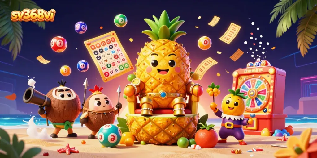 Engage with sv368vi's gaming adventure featuring whimsical characters and vibrant casino elements.