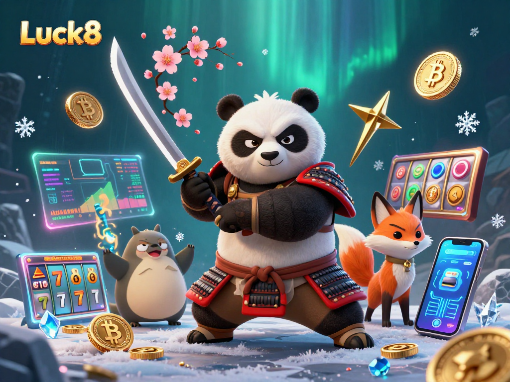 Engage in Luck8 gaming adventures with vibrant characters and exciting slot elements.