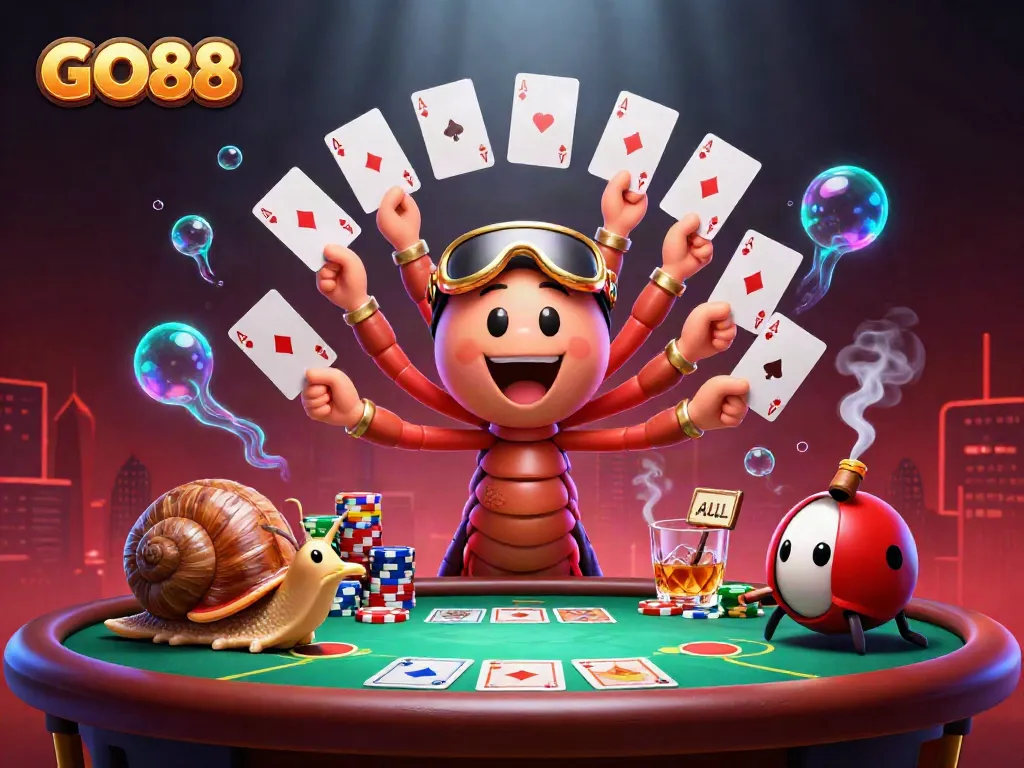 Play exciting casino games at GO88 with vibrant characters and rich betting elements.